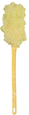 tanvika agency Luxury Back Bathing Soft Loofah With Handle for Men and Women Yellow