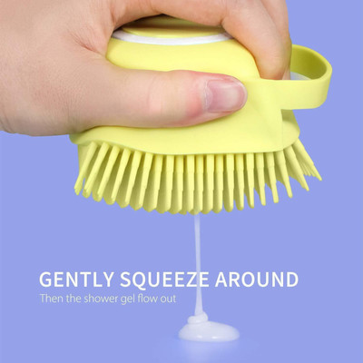 RadhaTex Silicon Massage Bath Brush, Scalp & Bathing Brush For Cleaning Body & Massager