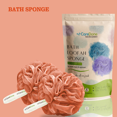 CareDone Loofah(Pack of 2, Orange)
