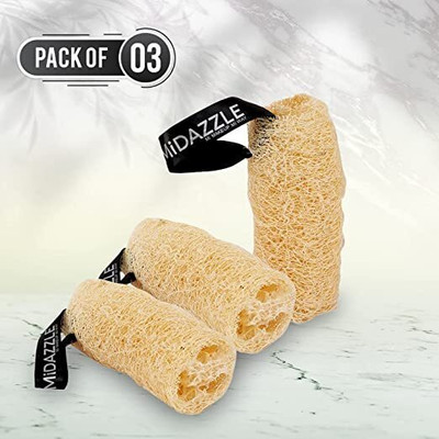 Midazzle Loofah(Pack of 3, Beige)