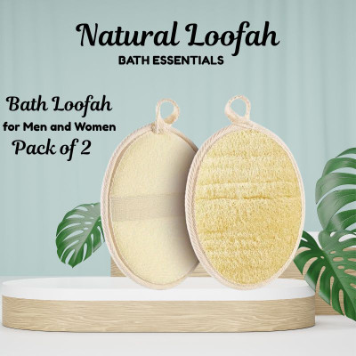 Kiyoa Collection Loofah(Pack of 2, Beige)