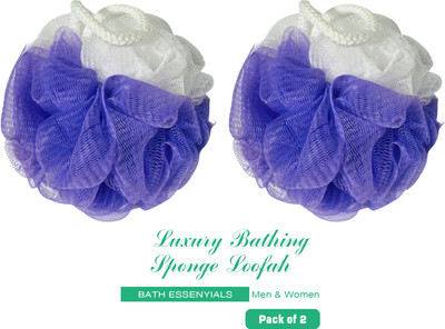 INDRAMANSHA Loofah(Pack of 2, Blue)