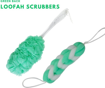 CareDone Loofah(Pack of 2, Green)