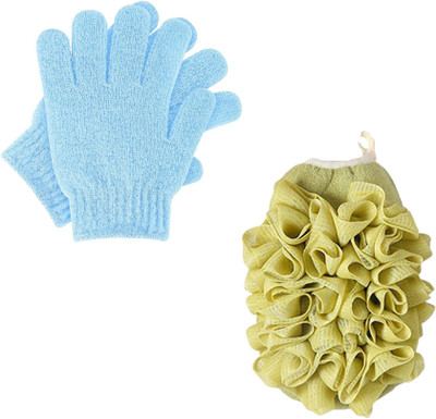 HM EVOTEK Loofah(Pack of 2, Multicolor)