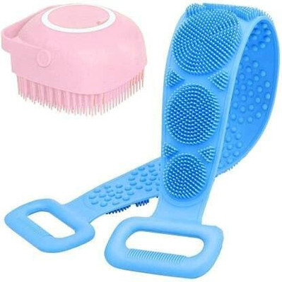 KESARI CREATION Combo of Body Scrubber And Bath Brush 562