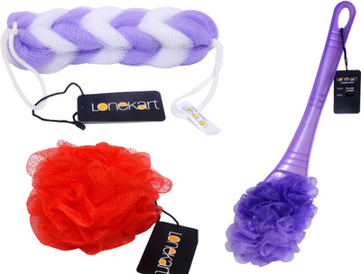 Lonekart Loofah(Pack of 3, Multicolor)
