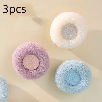 DAUMI Loofah(Pack of 3, Multicolor)