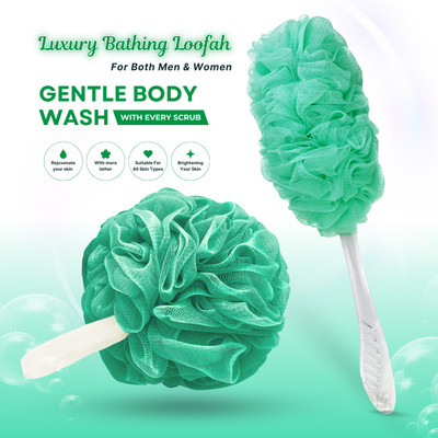 CareDone Loofah(Pack of 2, Green)