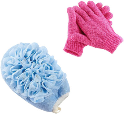 HM EVOTEK Loofah(Pack of 2, Multicolor)