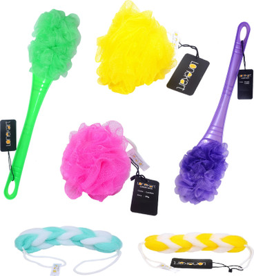 Lonekart Loofah(Pack of 6, Multicolor)