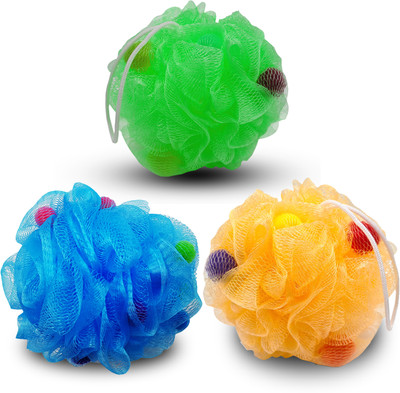 MAJESTIQUE Loofah(Pack of 3, Multicolor)