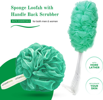 CareDone Loofah(Pack of 2, Green)