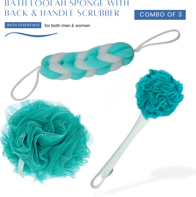 CareDone Loofah(Pack of 3, Green)