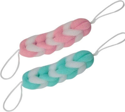 DAILYDEAL Loofah(Pack of 2, Multicolor)