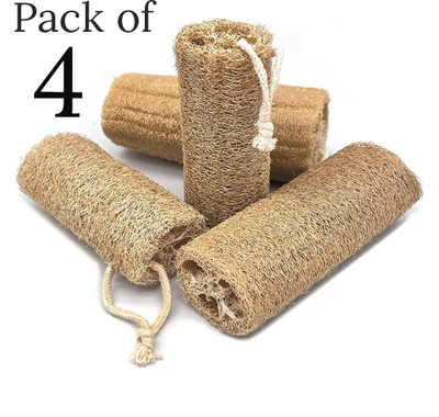 SS520 Loofah(Pack of 4, Yellow)