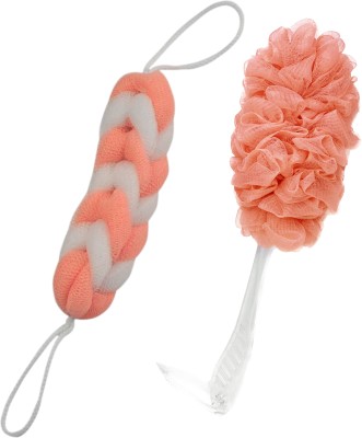 SIZI Loofah(Pack of 2, Orange)