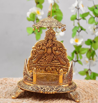 DARIDRA BHANJAN Metal Krishna Sihasan, Laddu Gopal Singhasan For Home Metal Home Temple Jhula