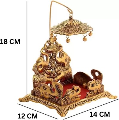 DARIDRA BHANJAN Krishna Bal Gopal jhula , Metal Krishna Sihasan, Laddu Gopal Singhasan Jhula