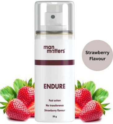 Man Matters Endure Long Last Delay Spray For Men | Strawberry Flavour | Delay spray Lubricant