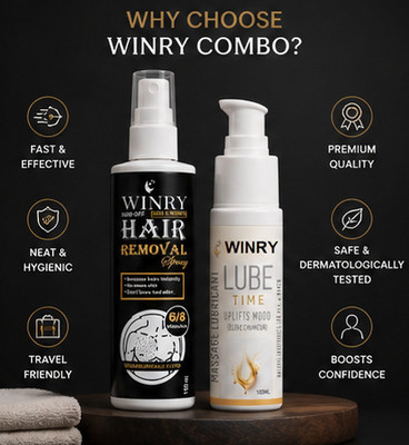 winry Men Hygiene & Care Combo Pack Lubricant(200 ml)
