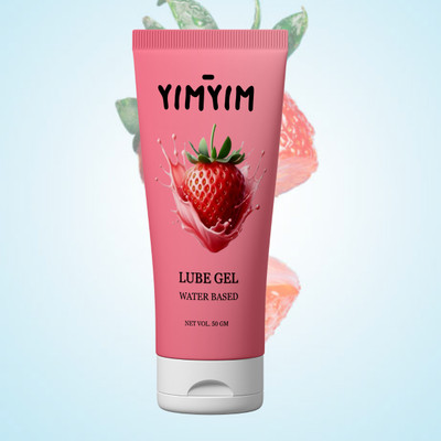 Yim Yim Strawberry Lube Gel – Smooth, Long-Lasting Formula for Intimate Pleasure Lubricant(50 g)