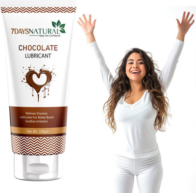 7 Days Natural Lube - Chocolate Flavoured Lubricant Gel For Men Women Lubricant(90 ml)