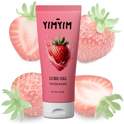 Yim Yim Water-Based Strawberry Smooth Pleasure Lube Gel for Intimacy Lubricant(50 g)