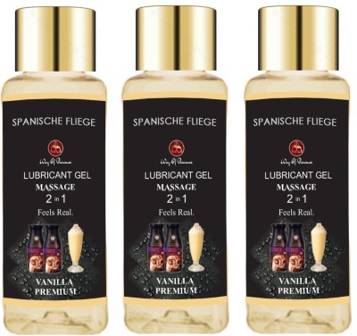 Spanische Fliege Water Based Lubricant Gel Vanilla Flavour Lube Non Sticky Massage Gel Lubricant(150 ml)