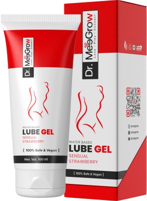 Dr.MeeGrow Sensual Strawberry Intimate Lube & Massage Gel for Men, Women | Water based Lubricant(100 ml)