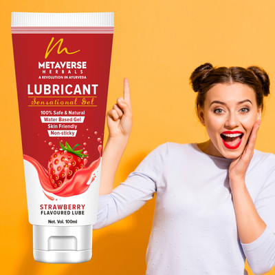 METAVERSE Strawberry Sensual Gel Enhancing Intimacy with Silky Smoothness Lubricant(100 ml)
