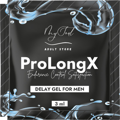 My Soul Prolong X Delay Gel for Men Pack of 10 Sachets Lubricant(30 ml)