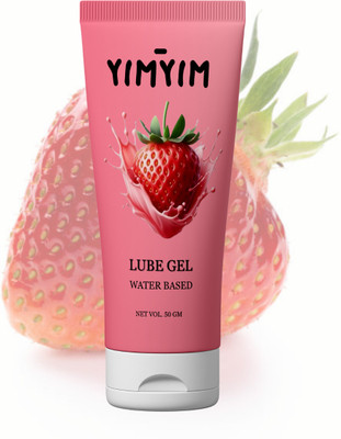 Yim Yim Smooth Strawberry Lube Gel for Long-Lasting Intimate Pleasure Time Lubricant(50 g)