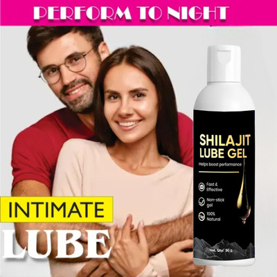 DRIDDLE Lube Gel | First Ever Shilajit Infused Lube Gel | Enhances Performance Lubricant(100 g)