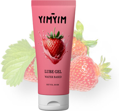 Yim Yim Smooth Strawberry Intimate Gel – Flavored Lube, Long-Lasting & Safe Formula Lubricant(50 g)