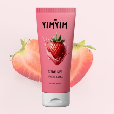 Yim Yim Strawberry Pleasure Lube – Smooth, Long-Lasting Water Gel Lubricant(50 g)