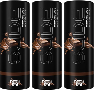 NottyBoy Slide Chocolate Intimate Lube & Massage Gel, Long Last, Non Staining Water Based Lubricant(300 ml)