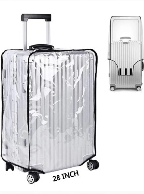 K.S ENTERPRISES TROLLEY BAG COVER FOR RAIN F1 transparent Cover for trolley bag suitcase protect dust waterproof Luggage Cover Luggage Cover(28 INCH, White)