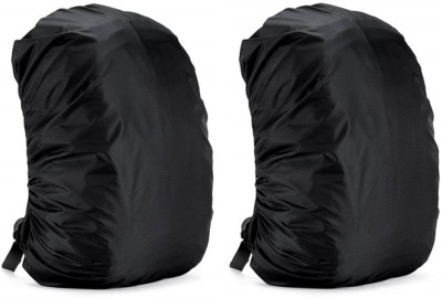 GMEE Waterproof Rain Dust Cover 30L to 50L Laptop Hiking Sports bag RC-pack-2 Luggage Cover(Pack of 2, Black)