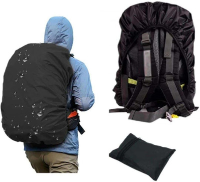 shrijana enterprise Bag Cover is Rainproof waterproof-bag-pack-rain-cover Luggage Cover(free size, Black)