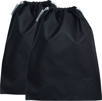 SHOESHINE Waterproof & Dust Proof Shoes Bag Fine Quality Fabric Protect Your Shoe from Water and dust - Black 2Pcs Luggage Cover(Large, Black)