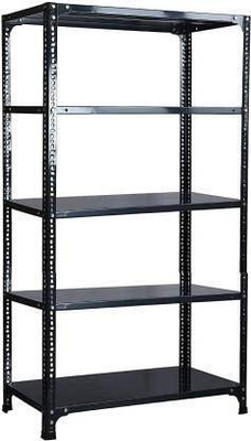 Rackchahiya Slotted Angle Rack CRC Sheet 5 Shelves Multipurpose Rack Dimension 12X24x48'' Luggage Rack