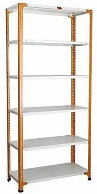 Premier Slotted Angle Rack CRC Sheet 6 Shelves 24Gauge Shelf Storage Multipurpose-153672 Luggage Rack