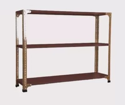 Premier Heavy-duty power Coating Rack size 15X36X60 3-Shelves Brown color Luggage Rack