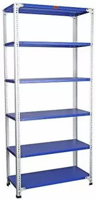 Premier Slotted Angle Rack CRC Sheet 6 Shelves 24Gauge Shelf Storage Multipurpose-153672 Luggage Rack
