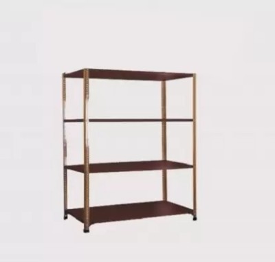 Premier Heavy-duty power Coating Rack size 15X36X59 4 Shelves Brown color Luggage Rack