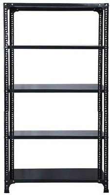 Spacious CRC Sheet Shelf Slotted Angle Rack 9X33X48-5-Shelf Luggage Rack