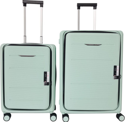 UMAI Collapsible & Foldable Hardcase Check-In Luggage Bags For Travel Expandable  Cabin & Check-in Set 8 Wheels - 24 inch