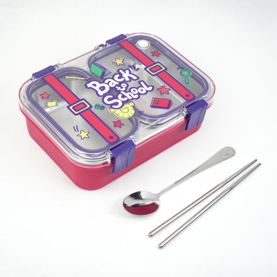 ADIYAENTERPRISE Eco-Friendly Stainless Steel Lunch Box 1 spoons 2 Containers Lunch Box(900 ml, Thermoware)