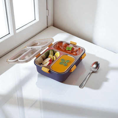 HPHCRAFTT Stainless_Steel_Lunch box_A280 3 Containers Lunch Box(1001 ml)