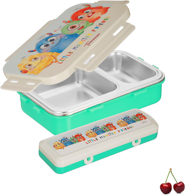 Trueware Pluto Inner SS Outer Plastic Pu Insulated lunch box with pencil box 2 Containers Lunch Box(500 ml, Thermoware)